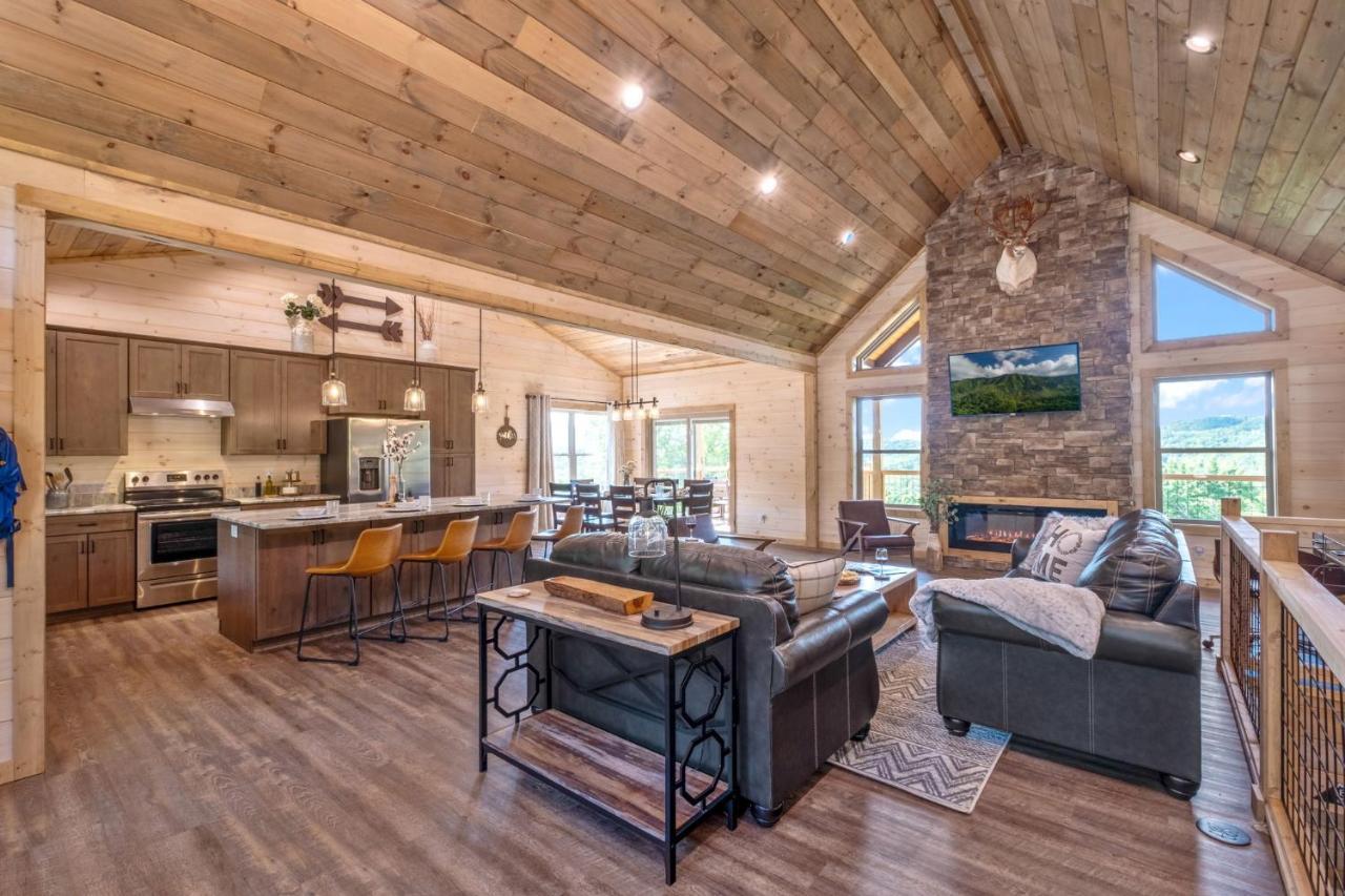New / 3 King Suites / Sleeps12 / View / 5 Mi To Pf / Hot Tub Sevierville Luaran gambar